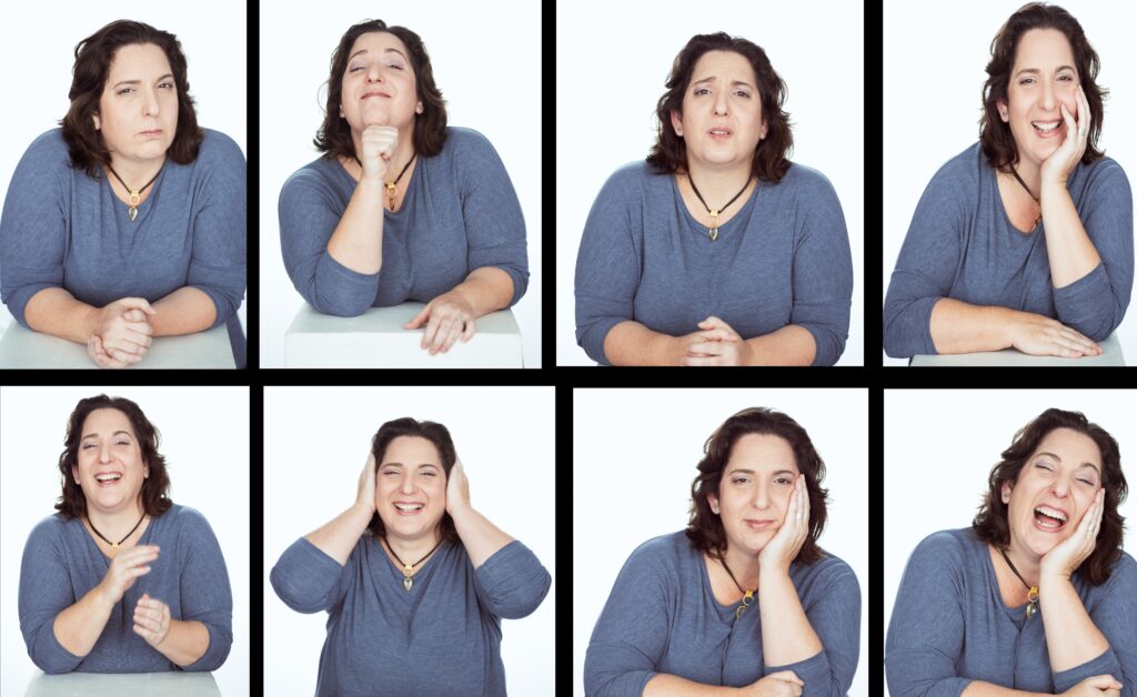 קולאז' תמונות של רביד בפרצופים שונים