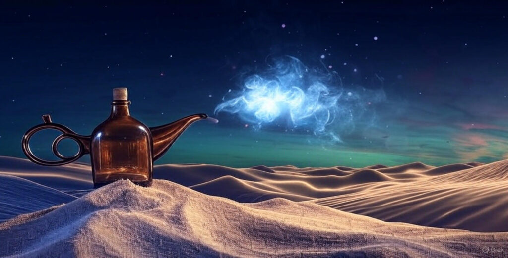 המנורה של אלאדין בצורת בקבוק פרחי באך - הכל עניין של דימוי עצמי