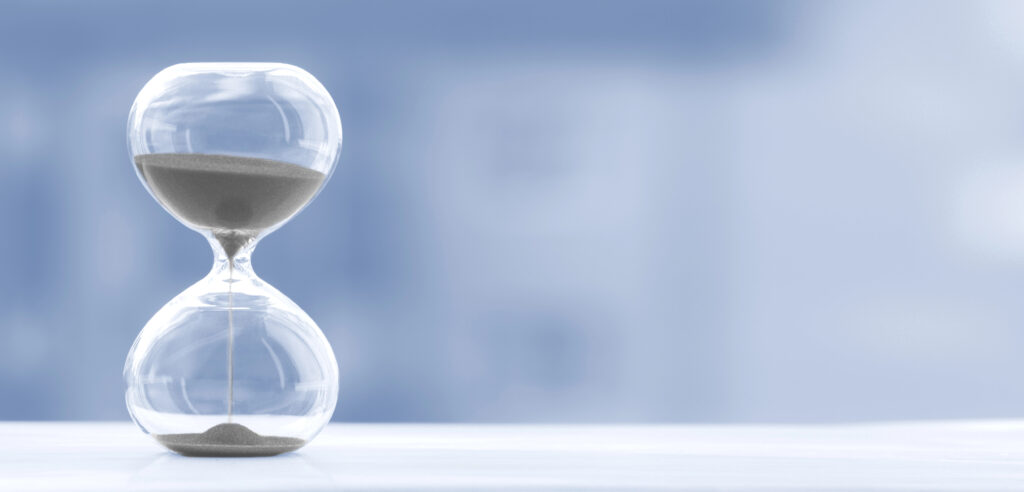 שעון חול - כי תהליך שינוי הרגלים לוקח זמן.